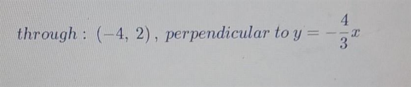 What is the perpendicular slope intercept form????​-example-1