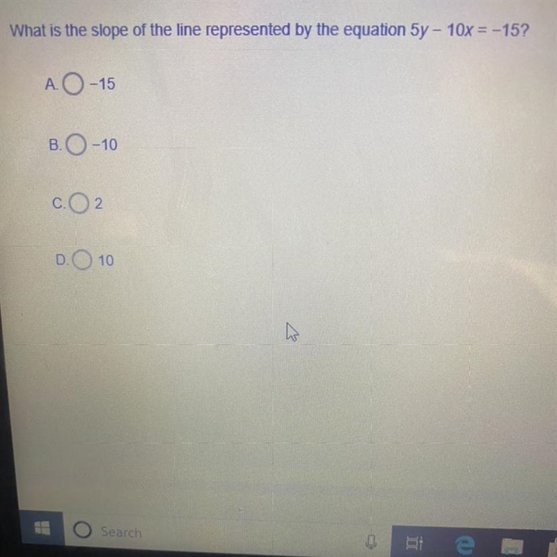 What is the slope of the line represented by the equation ?-example-1