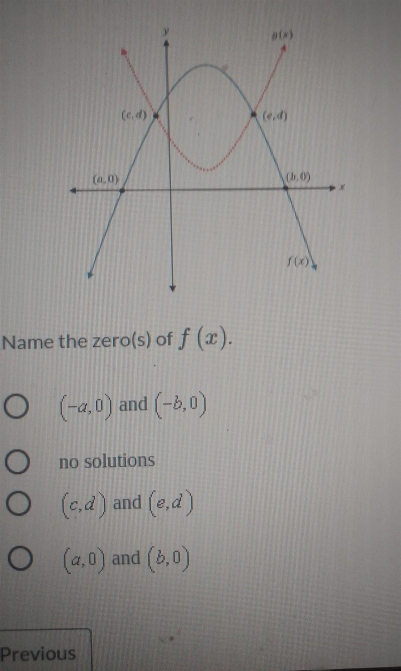 Name the zero(s) of f (x).​-example-1