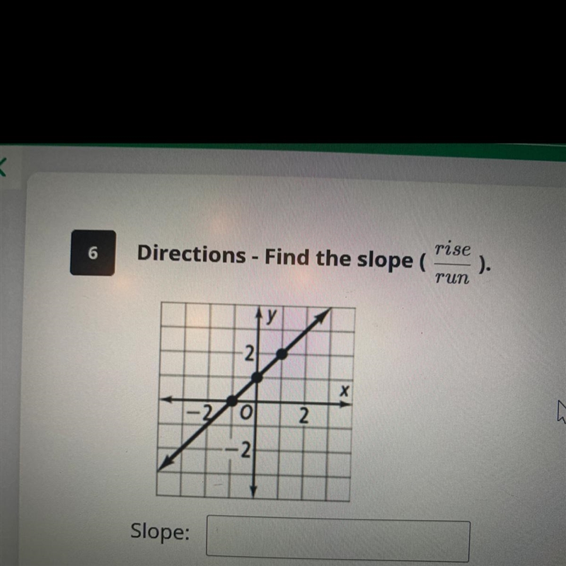 Find the slope (rise over run )-example-1