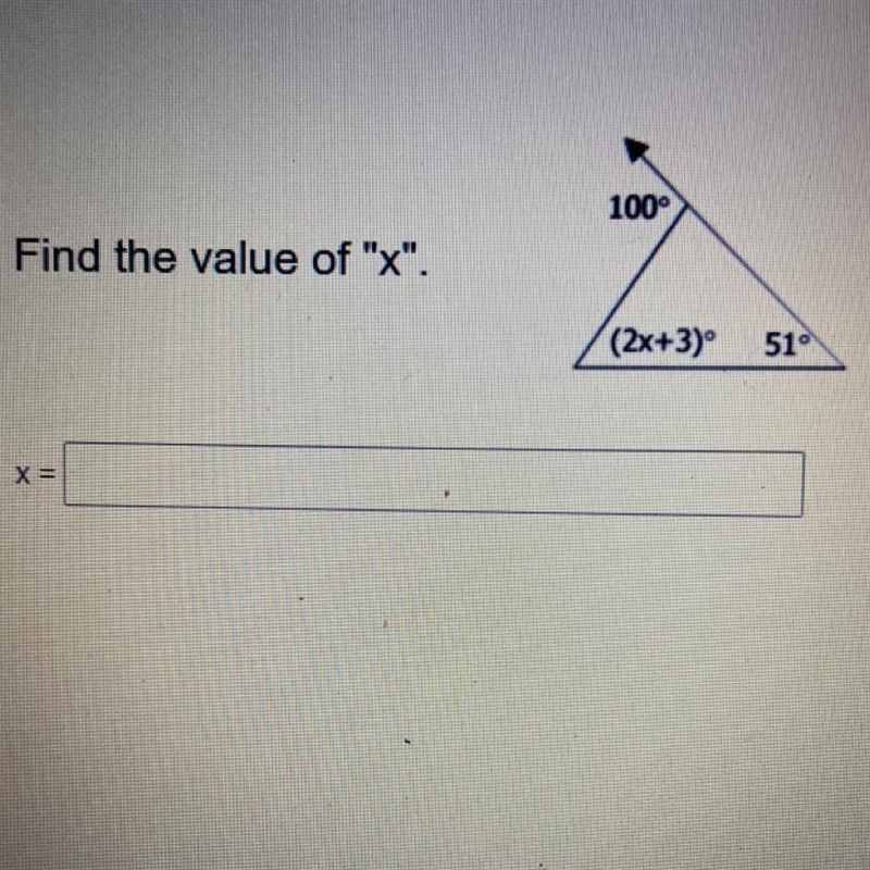 Find the value of "x".-example-1