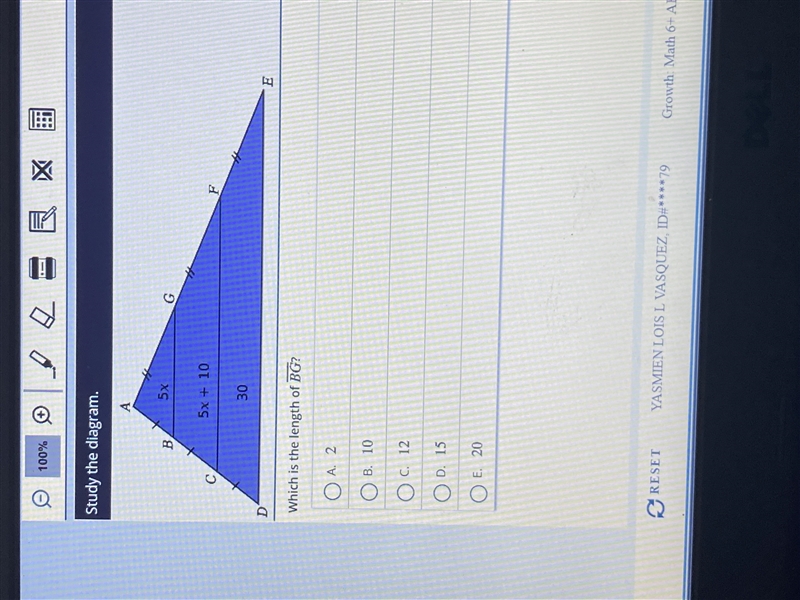 Which is the length of — BG-example-1