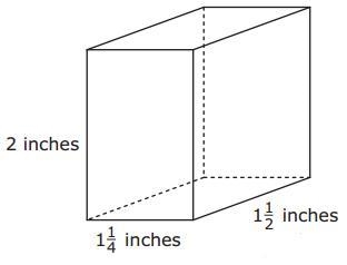 What is the volume of the right rectangular prism below? ​ ​ A 434 cubic inches B-example-1