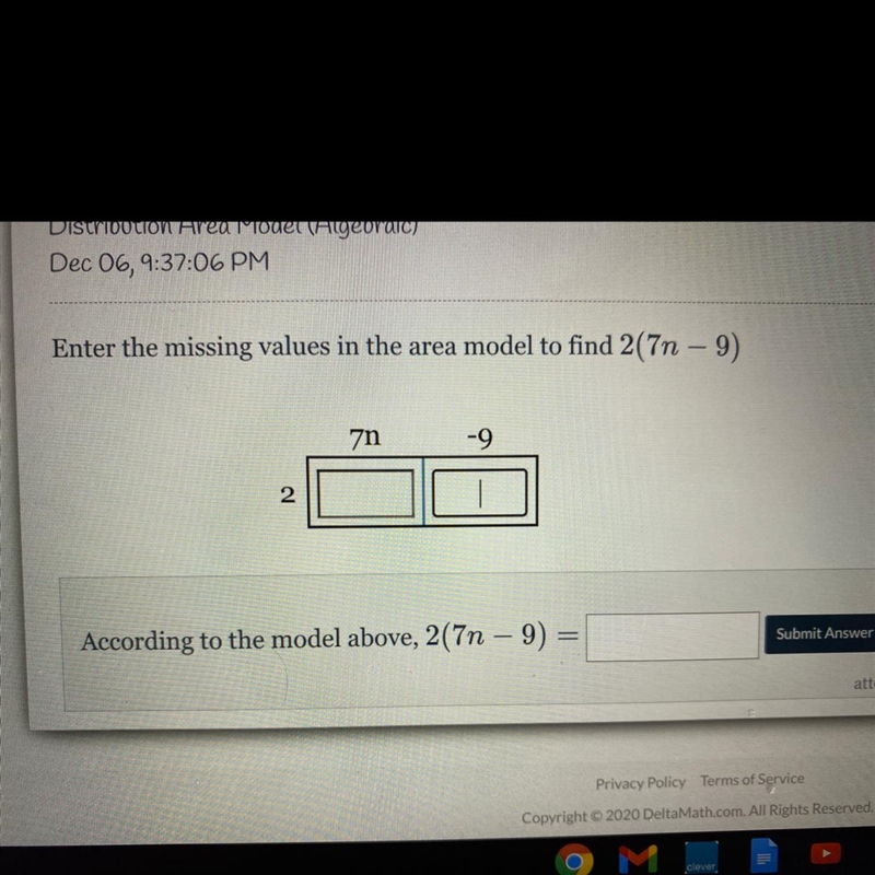 PLEASE HELP ASAP it’s for distribution Area model (algebraic) :(-example-1