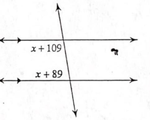 What is the angle degree? X is?-example-1