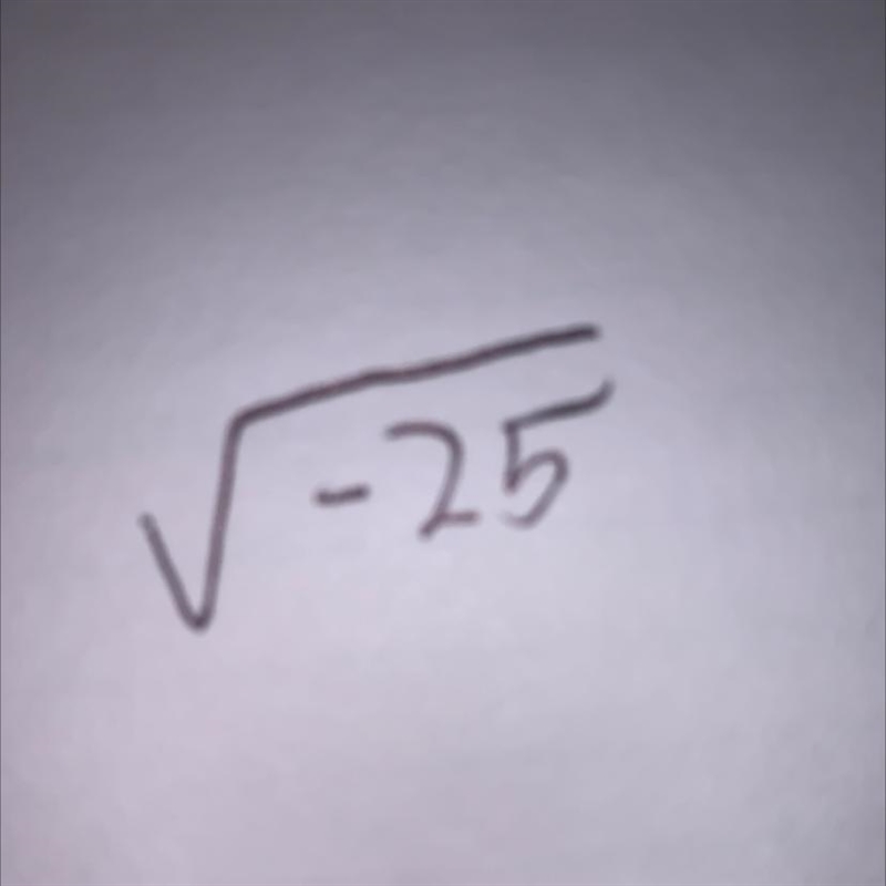 Anyone know the sqrt(-25) It would be 5i right?-example-1