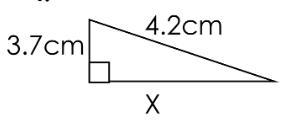 How do I find the missing side using the Pythagorean theorem?-example-1