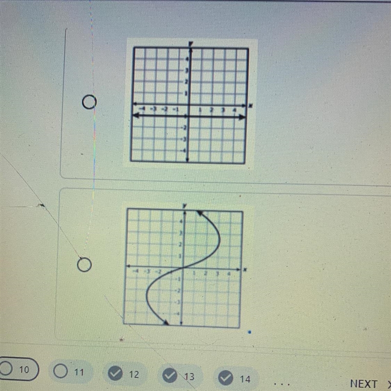 Which graph represents y as a function of x?-example-1