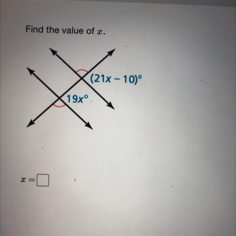 Find the value of x. Please be quick-example-1