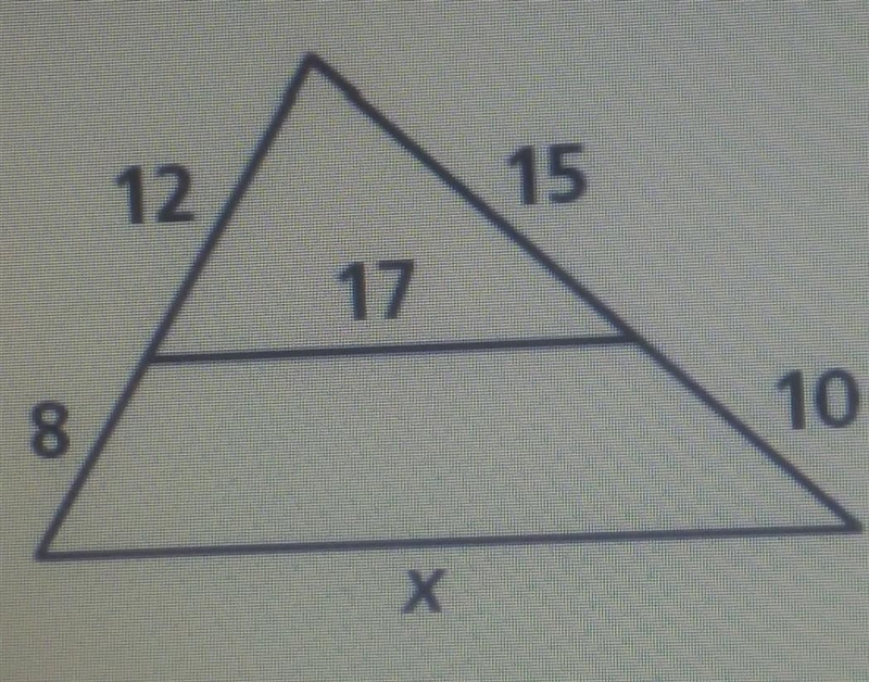 The triangles are similar. Find the value of x. Round to the nearest tenth. (Please-example-1