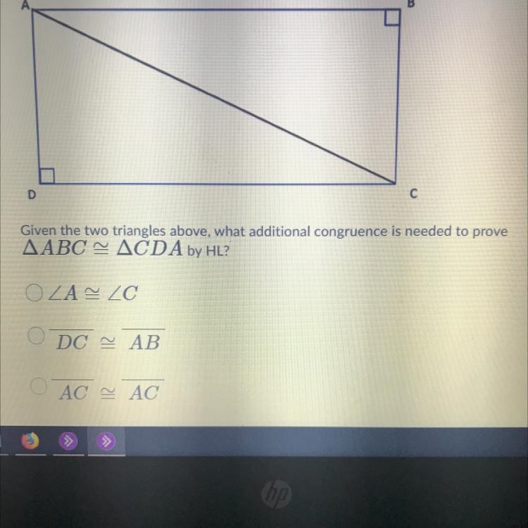 PLEASE HELPPPP!! The options are DC= AB AC=AC-example-1