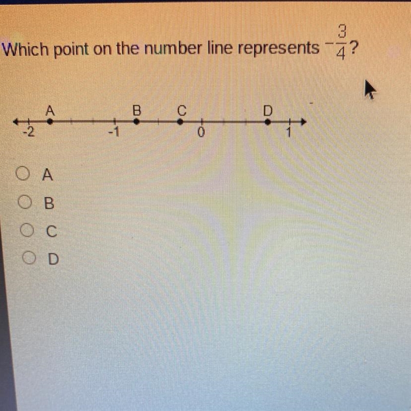 Besed 2 Which point on the number line represents 4? 0 B D to Ο Α ОВ с OD Sorry if-example-1