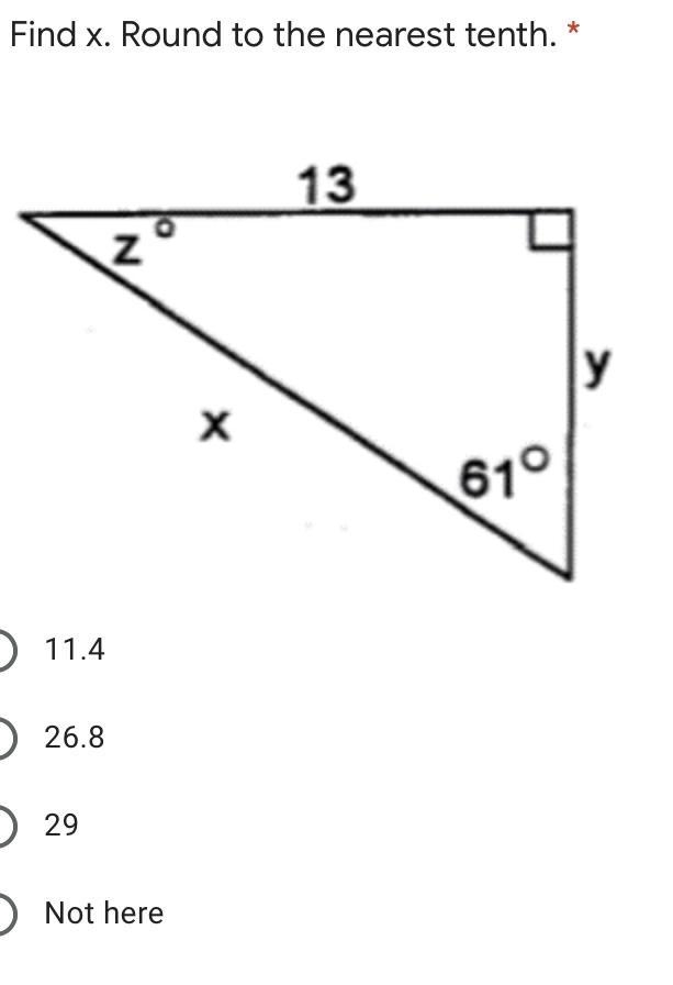 Find x. Round to the nearest tenth-example-1