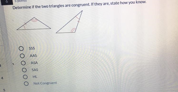 Determine if the two triangles are congruent.-example-1