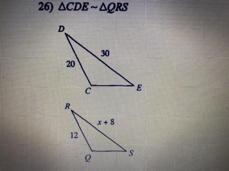 Solve for x Please show the steps The answer is 10-example-1