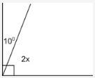 What is the value of x? A.20 B.40 C.45 D.85-example-1