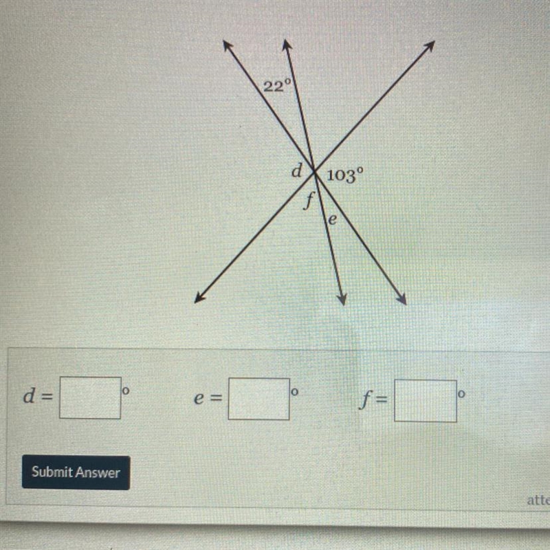 Find the measure of the missing angles.-example-1