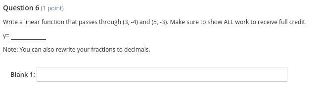 Write a linear function?-example-1