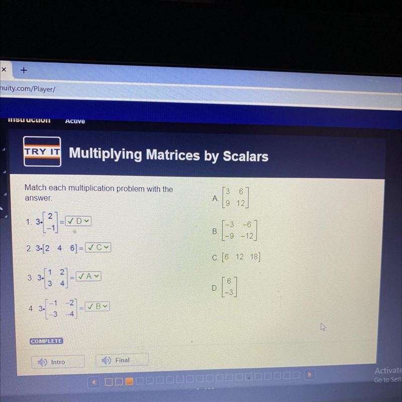 I just wanted to give the answer since I couldn’t find it ! 3 6 A 9 12 -3. -6 -9 -12 B-example-1