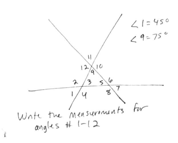 Write the measurements for the angles.-example-1