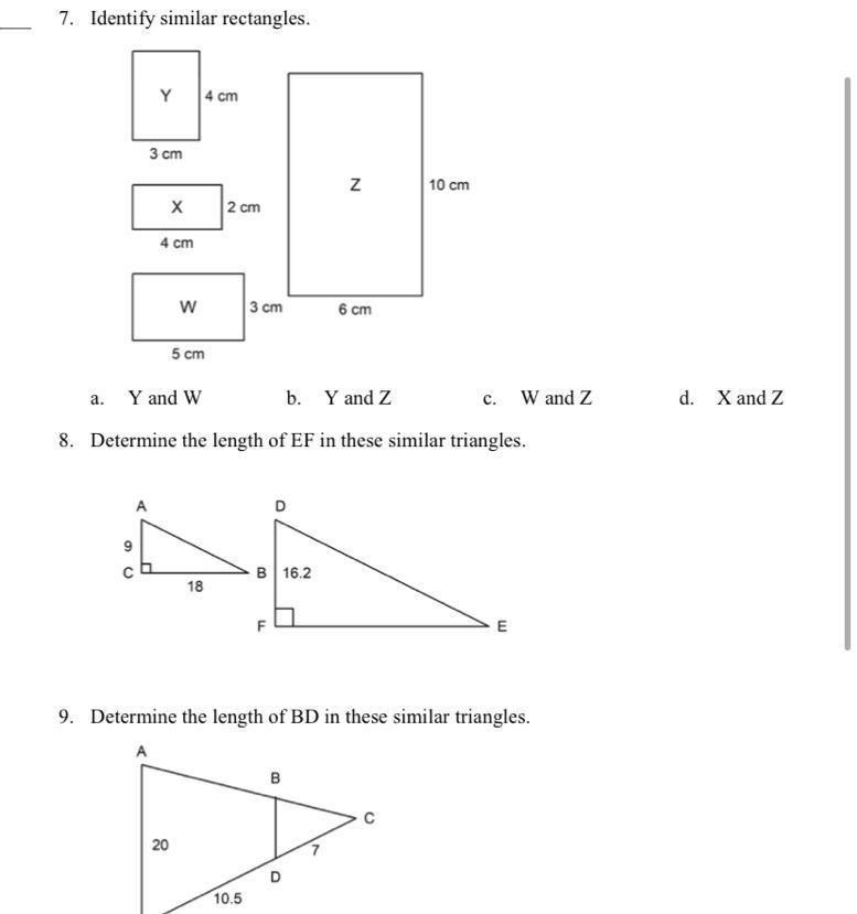 E is in the corner by 10.5 on question 9-example-1