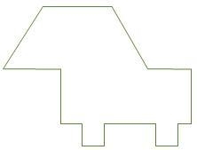 How can you decompose the composite figure to determine its area 1 as two triangles-example-1