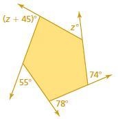 Solve for z and 45+Z, Thank you!-example-1