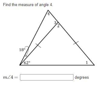 Find the measure of angle 4. m∠4= ?-example-1