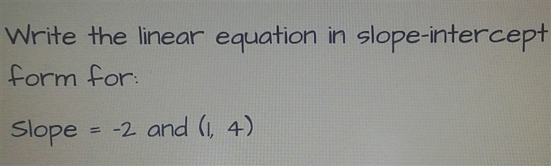 How do u find the y-intercept (b)​-example-1