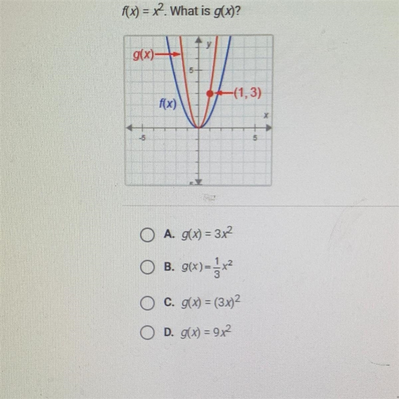 F(x) = x^2. What is g(x)?-example-1