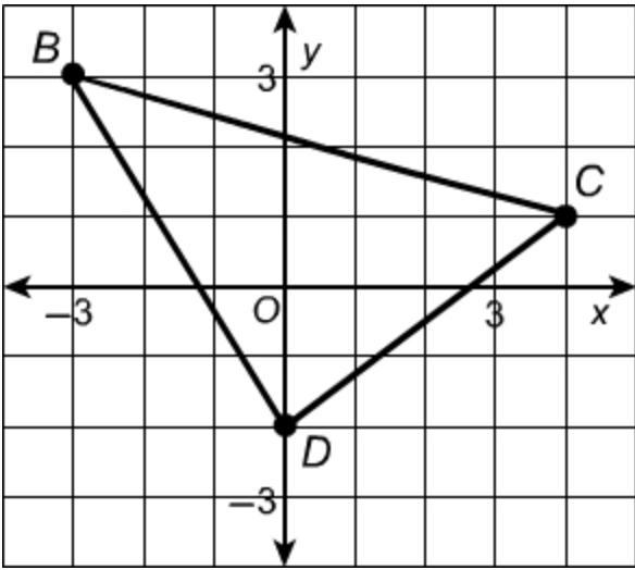 What are the vertices of the image r(90°, O) (△BCD)? A. B'(−3, −3), C'(−1, 4), D'(2, 0) B-example-1