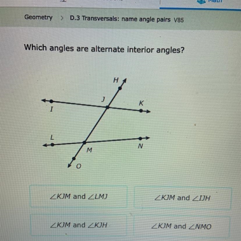 Which angles are alternate interior angles?-example-1