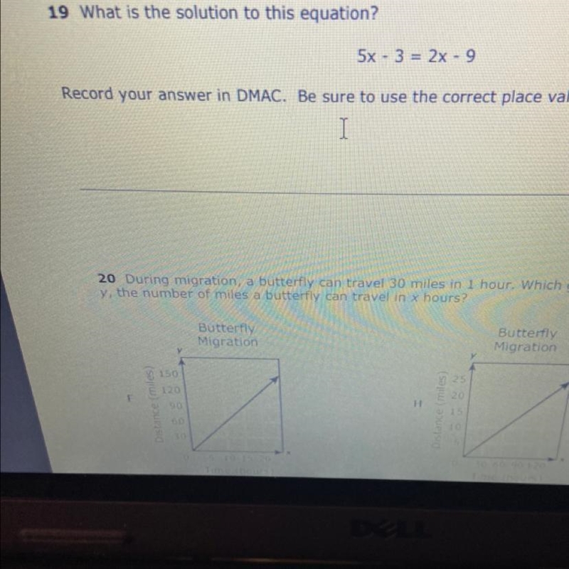 What is the solution to this equation? 5x - 32x - 9-example-1