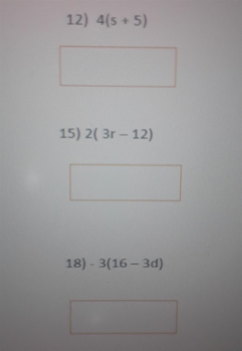 Simplify by using the distributive property: ​-example-1