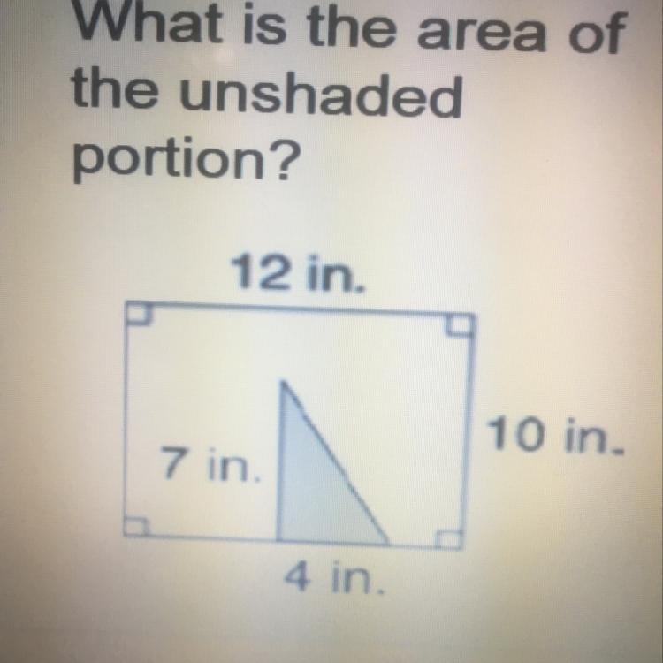 What is the area of the unshaded portion?-example-1