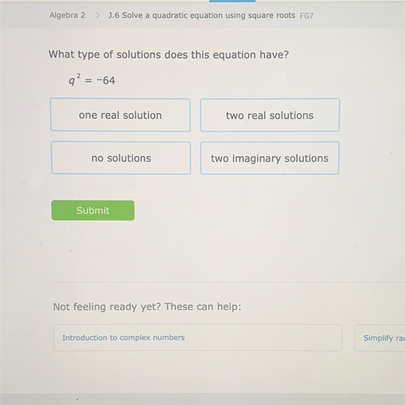 What type of solutions does this equation have-example-1