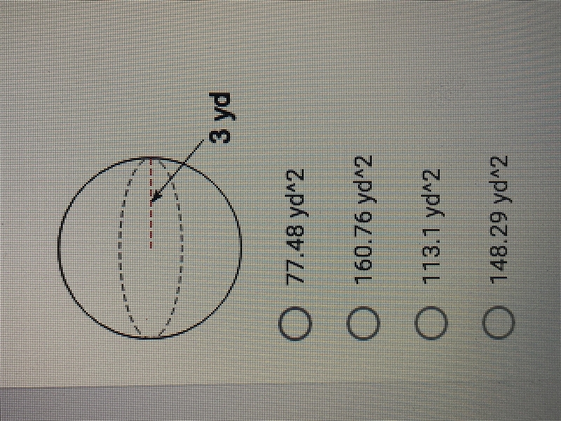 Please find the surface area of the sphere. Round your answer to the nearest hundredth-example-1