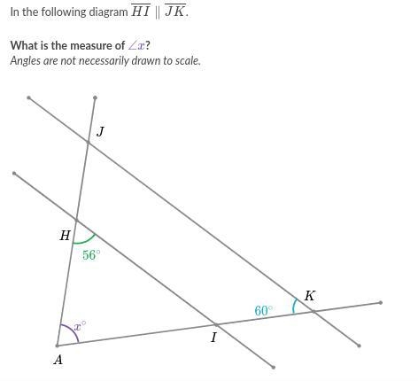 What is the measures of ∠x-example-1