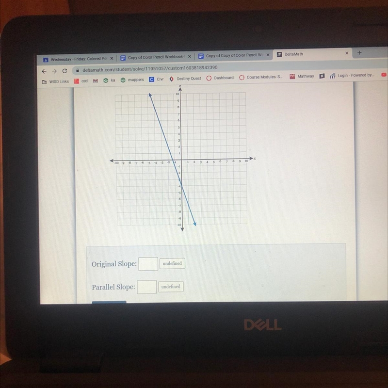 What is the original slope and the parallel slope-example-1