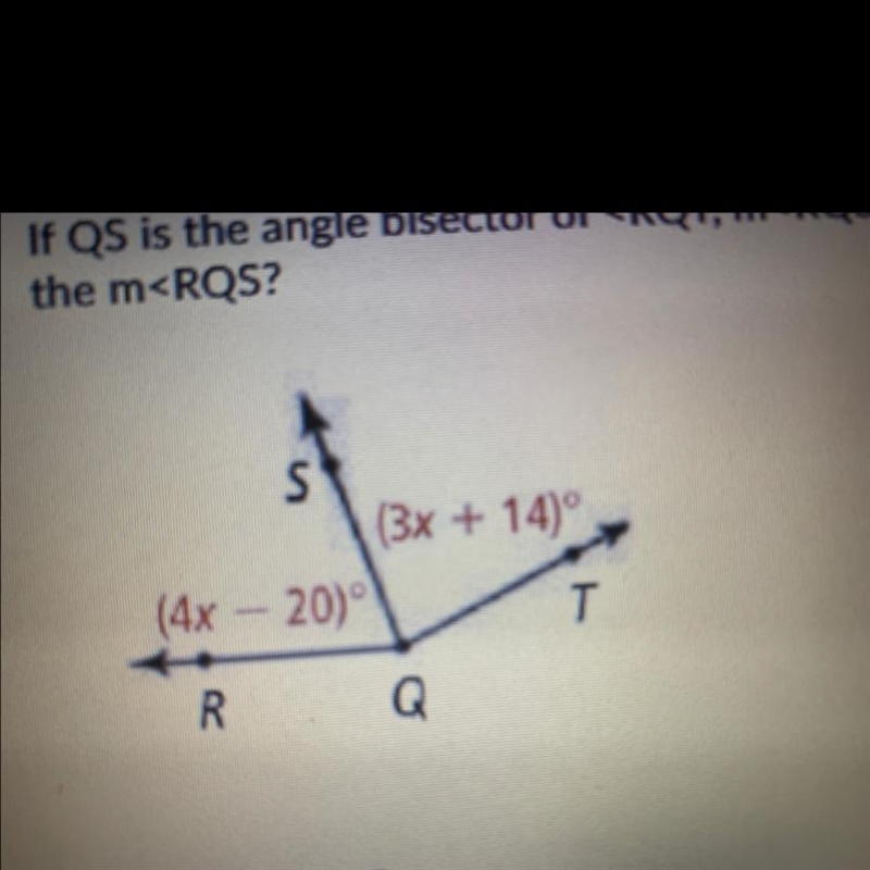 If QS is the angle bisector of-example-1