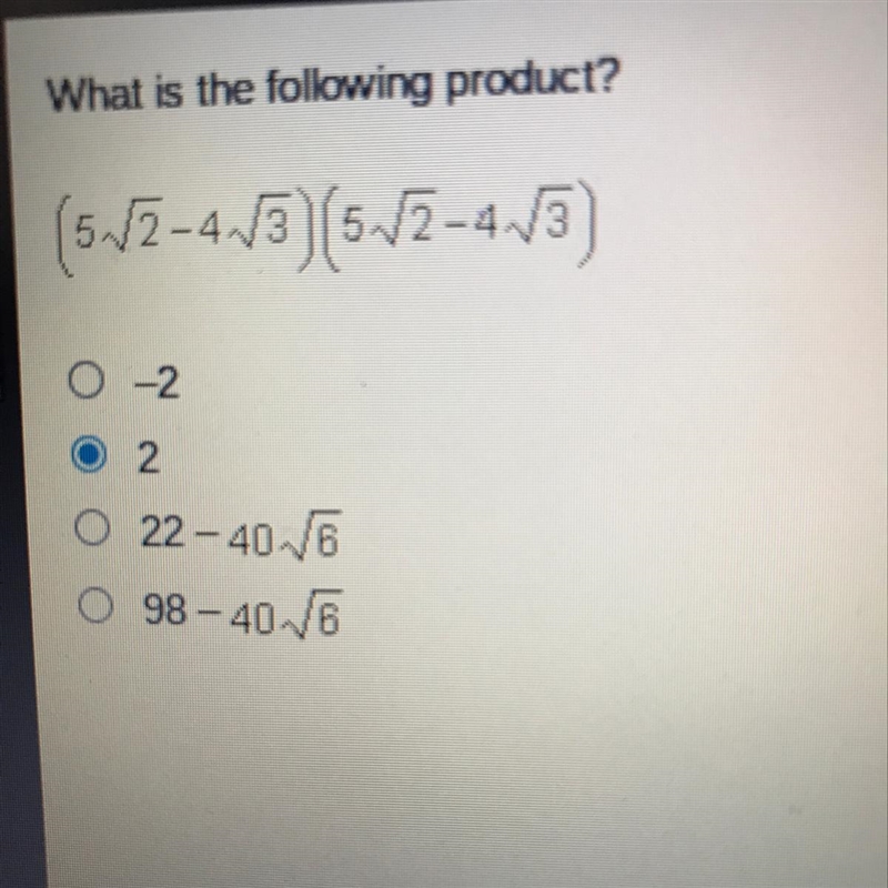 What is the following product?-example-1