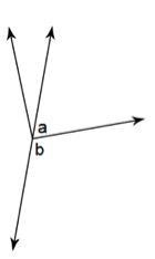 PLEASE HELP IM BEING TIMED! Name the relationship between a and b Options: Corresponding-example-1