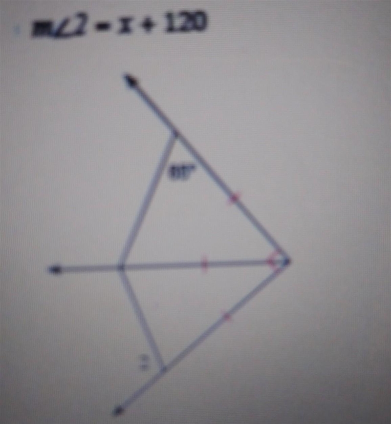 Find the value of x. m<2 = x + 120 ​-example-1