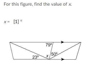 What is the value of x, i know it is easy but i am having a hard time with. I am probably-example-1