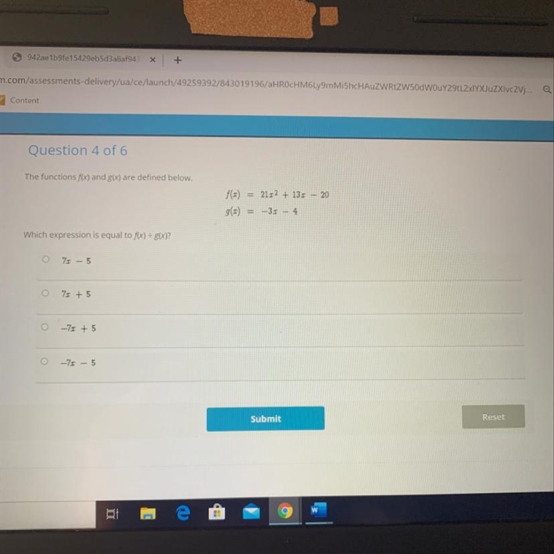 Which expression is equal to f(x)/g(x)-example-1