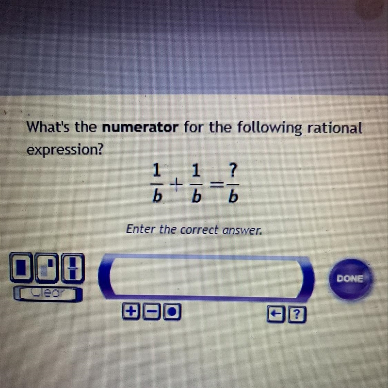 What's the numerator for the following rational expression-example-1