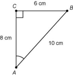 What is the value of tan A? A: 6/8 B: 6/10 C: 8/6-example-1