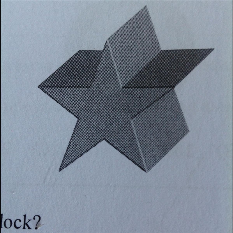 The area of the star shaped surface of this block is 1.2m^2. The thickness of the-example-1