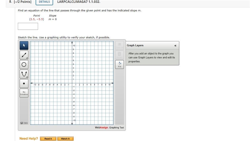 Find an equation of the line that passes through the given point and has the indicated-example-1