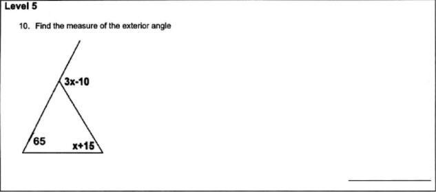 Find the measure of the exterior angle-example-1